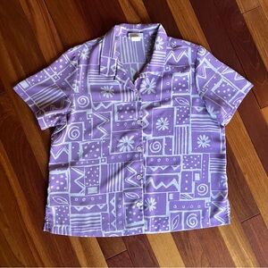 Blair Lavender Geometric Shirt